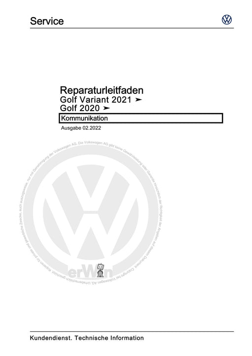 Golf VIII (2020+)+Golf-Variant-Sportsvan Reparaturanleitung Kommunikation