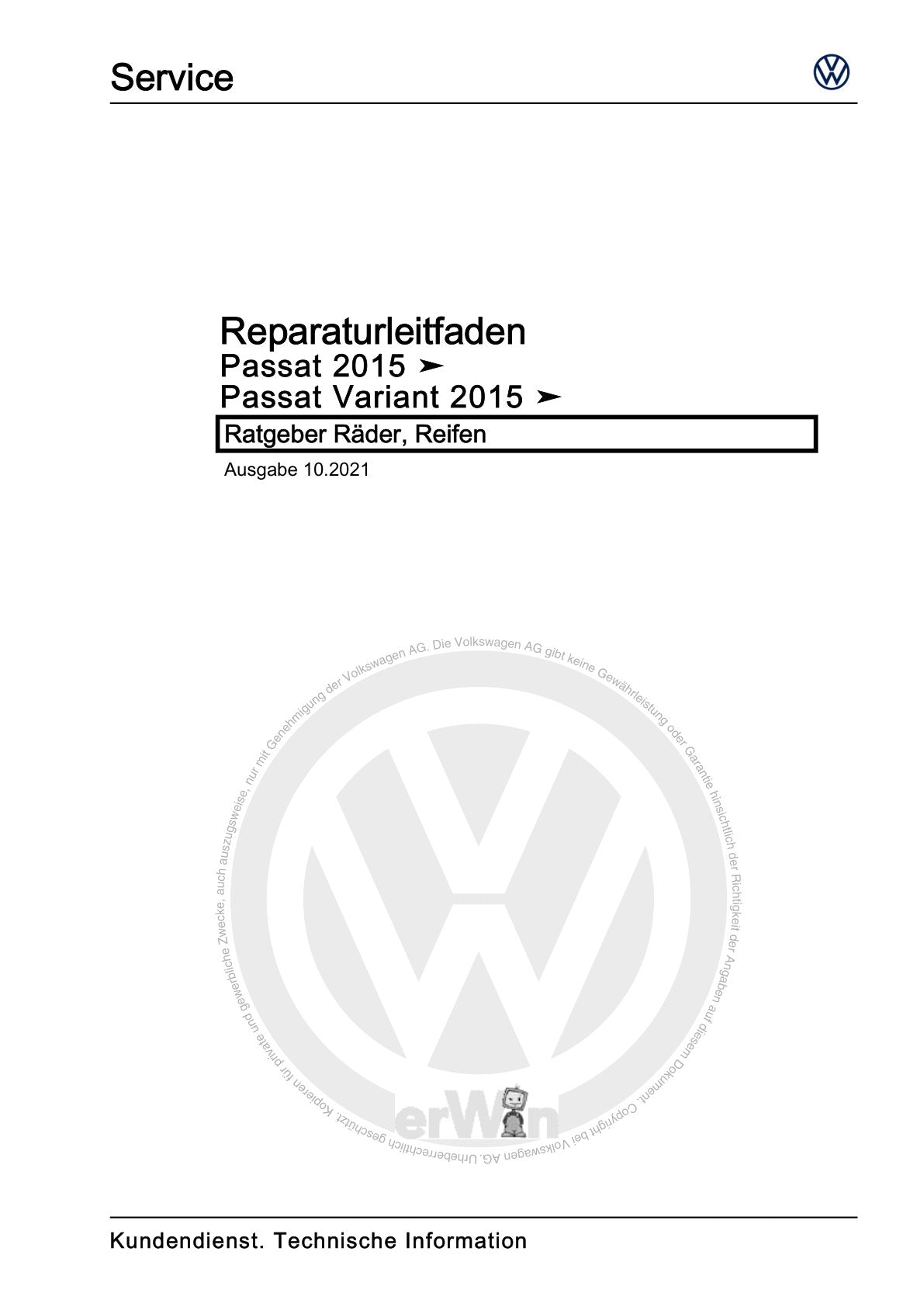 VW Passat (2011 +) Passat-Passat Variant