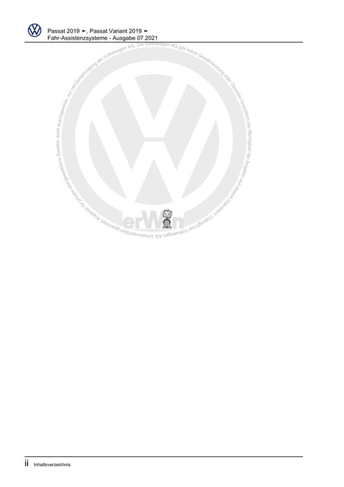 Passat (2019+) Reparaturanleitung Fahr-Assistenzsysteme