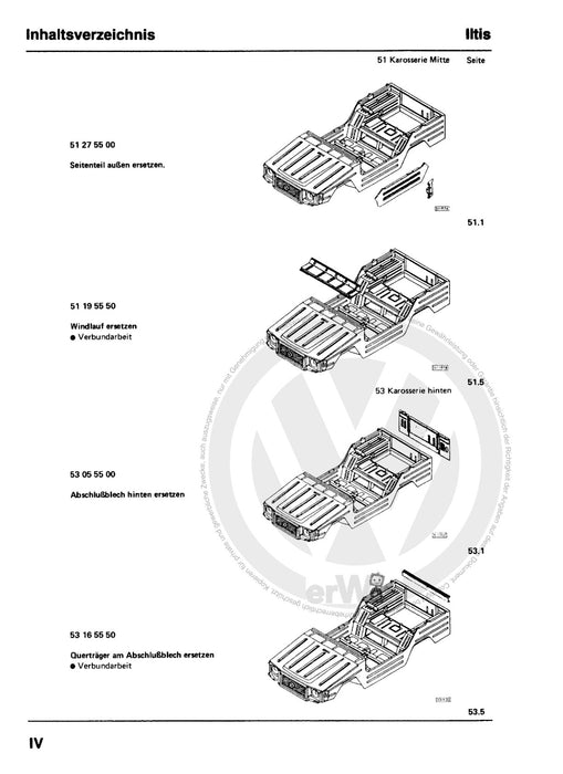 Iltis (1979 - 1988) Reparaturanleitung Karosserie-Instandsetzung
