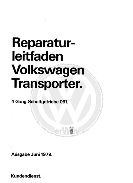 Typ 2 (1980 - 1992) Reparaturanleitung 4-Gang-Schaltgetriebe 091