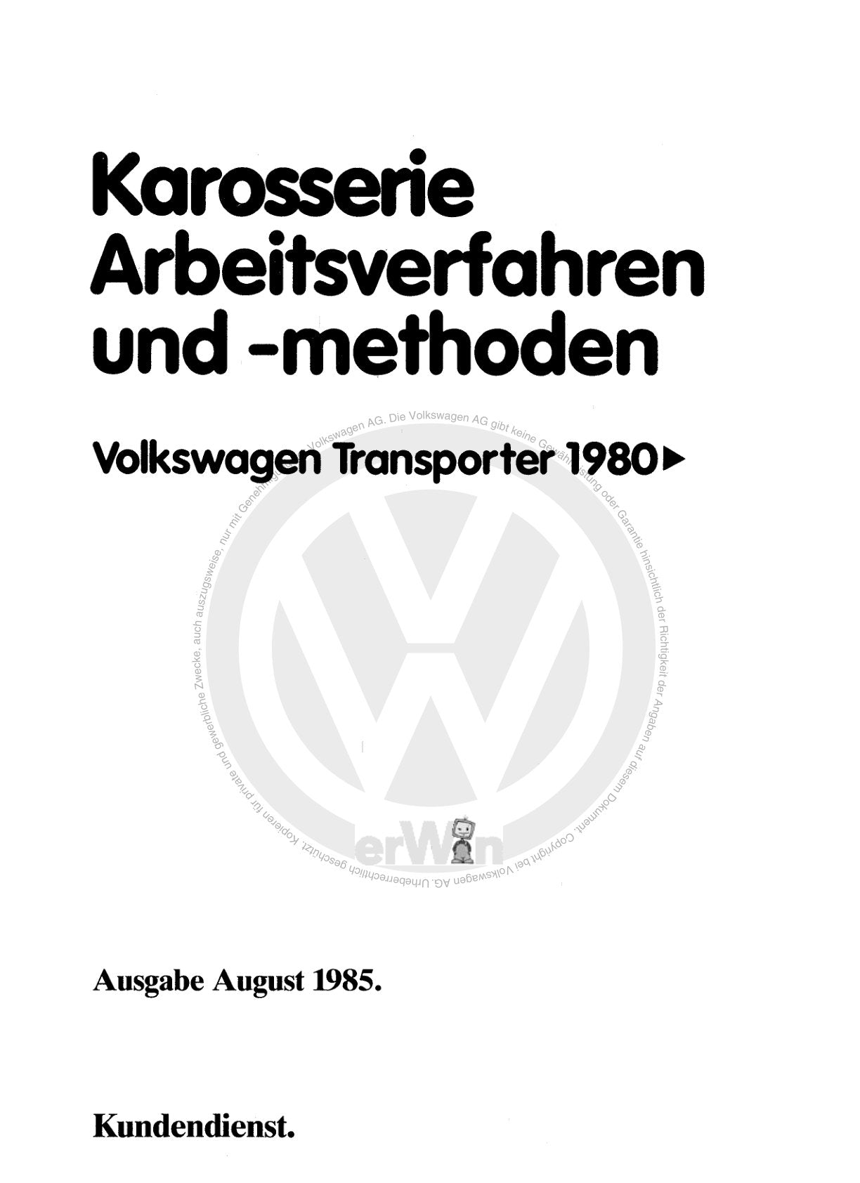 VW Typ 2 Transporter (1980 - 1992)