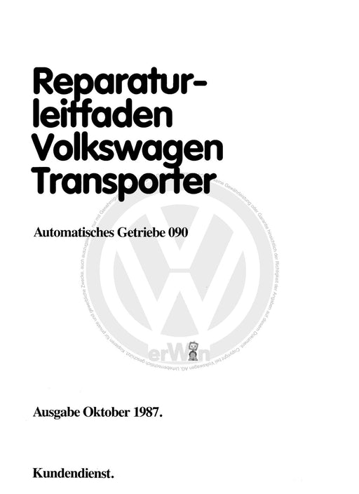 Typ 2 (1980 - 1992) Reparaturanleitung Automatisches Getriebe 090
