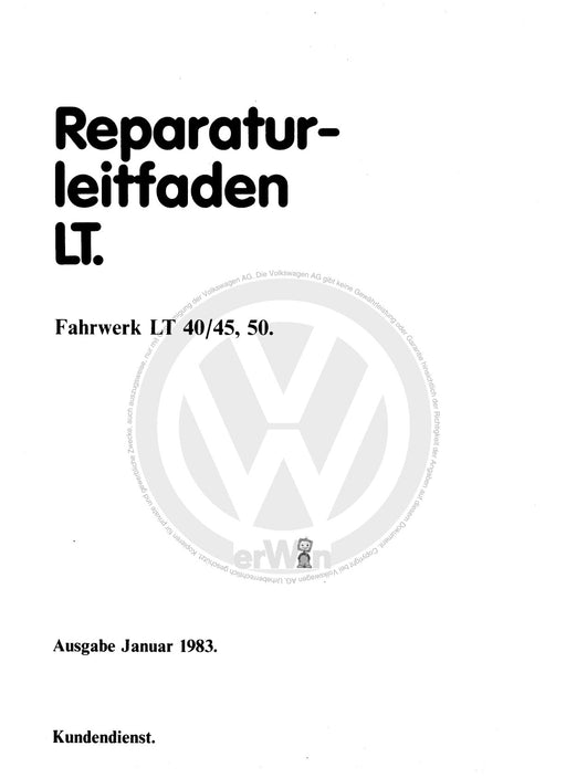 Typ 2 (1968 - 1979) Reparaturanleitung Fahrwerk LT 40-45-50