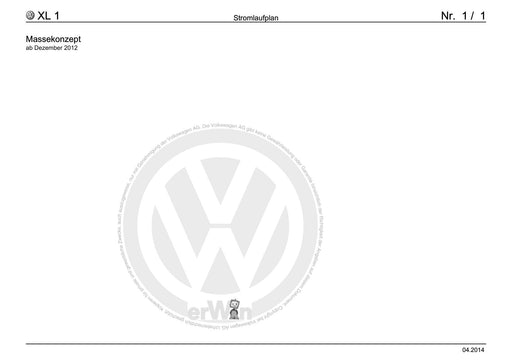 XL1 (2012+) Stromlaufplan Massekonzept, ab Dezember 2012