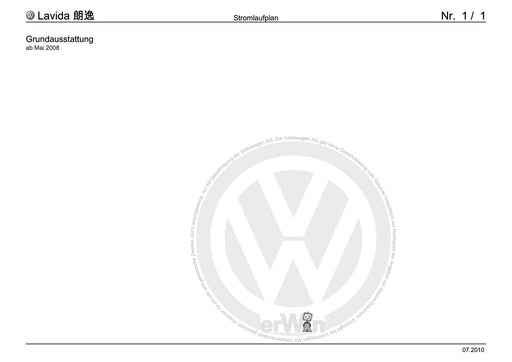 Typ 181 (1969–1980) Stromlaufplan Grundausstattung, ab Mai 2008