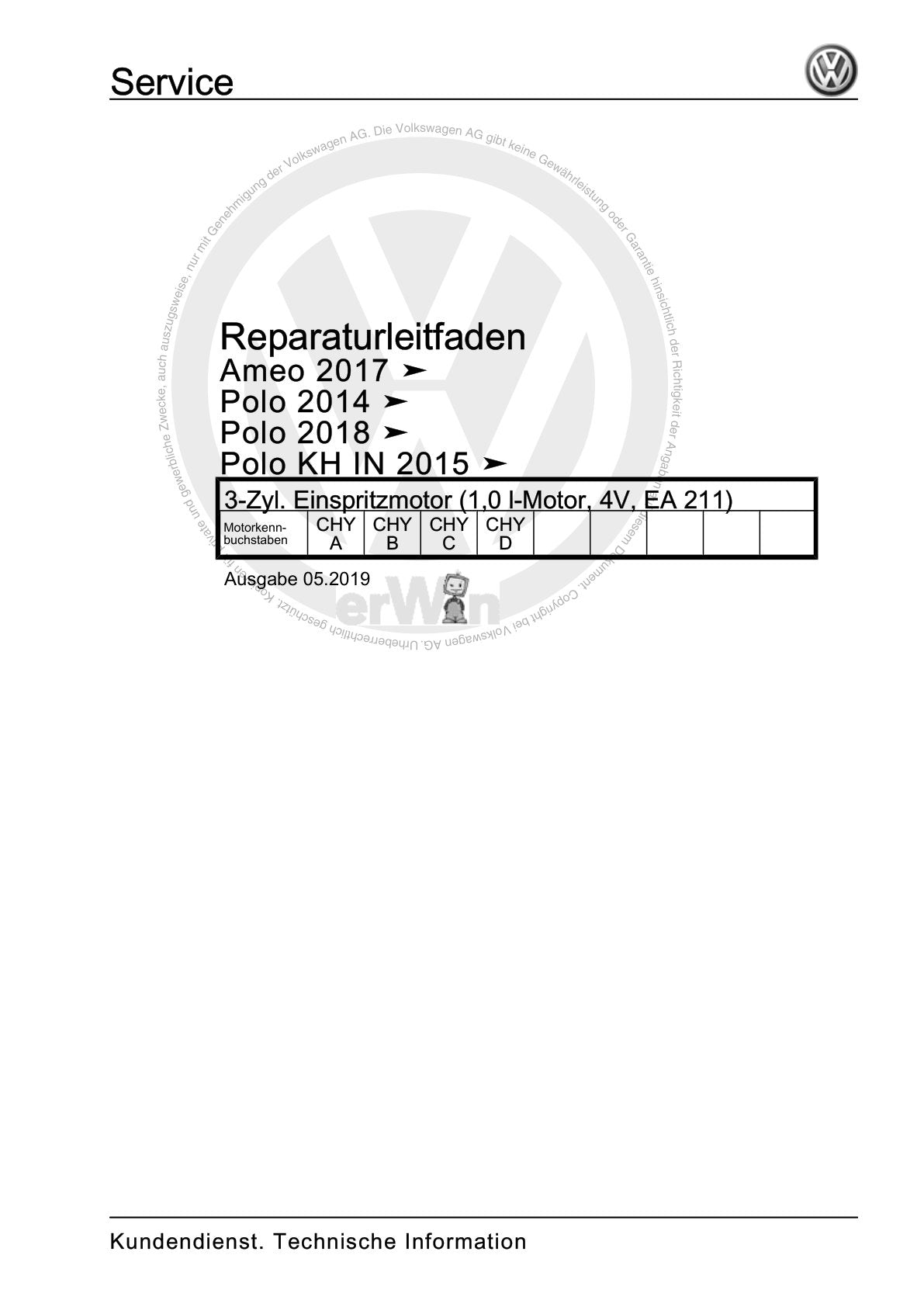 VW Polo (2018 - 2021)
